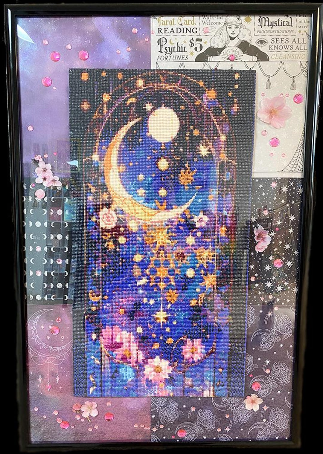 Psychic Moon Diamond Art in Frame - Etsy