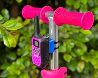 Kids Scooter Walkie Talkie Mount: Uniden UHF45 Radio Holder