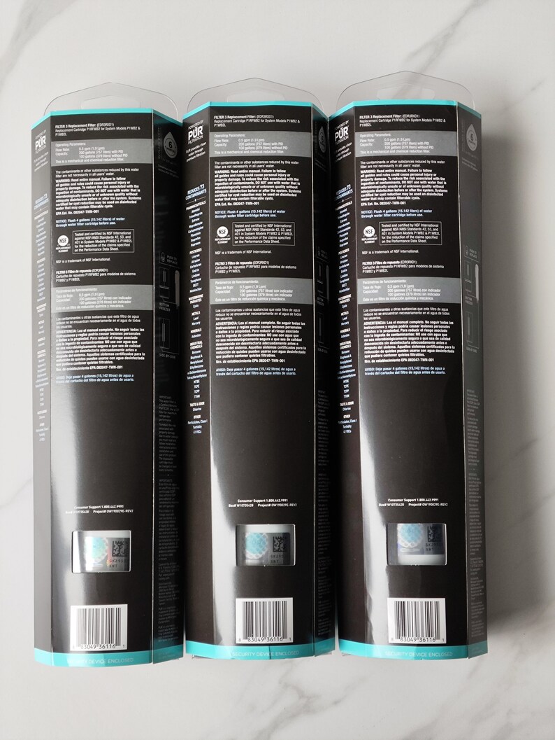 Everydrop by Whirlpool Ice and Water Refrigerator Filter 3, EDR3RXD1, 3 Pack , Blue Etsy