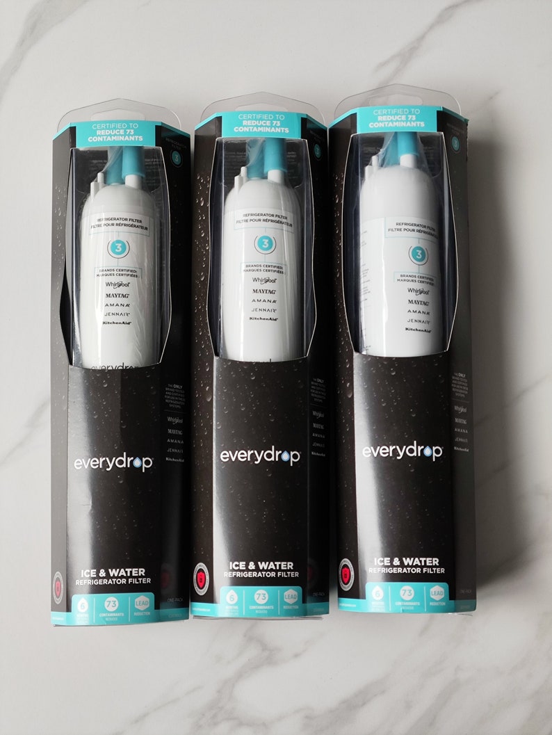 Everydrop by Whirlpool Ice and Water Refrigerator Filter 3, EDR3RXD1, 3