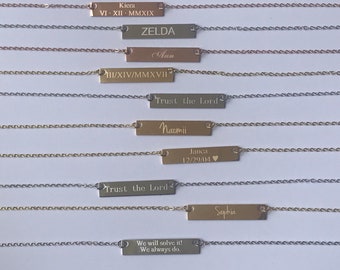 Custom name necklace, custom jewelry, personalized jewelry, anniversary date necklace, gift for her, custom made jewelry