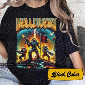 Limited Helldivers Shirt Vintage Style Graphic Tee T-Shirt Unisex Men & Women