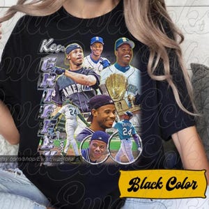 Limited Ken Griffey Jr Vintage Style Graphic Tee T-Shirt Unisex Men & Women