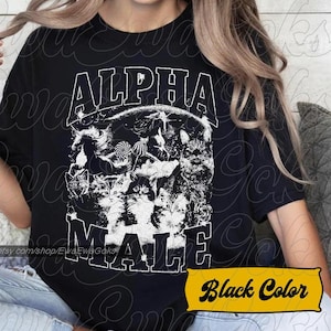 Limited alpha male tshirt, unicorn alpha male meme shirt, unicorn tshirt, cats Shirt, Vintage Style Graphic Tee T-Shirt Unisex Men & Women