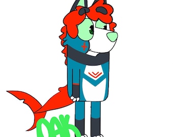 Bluey Fursona Badge