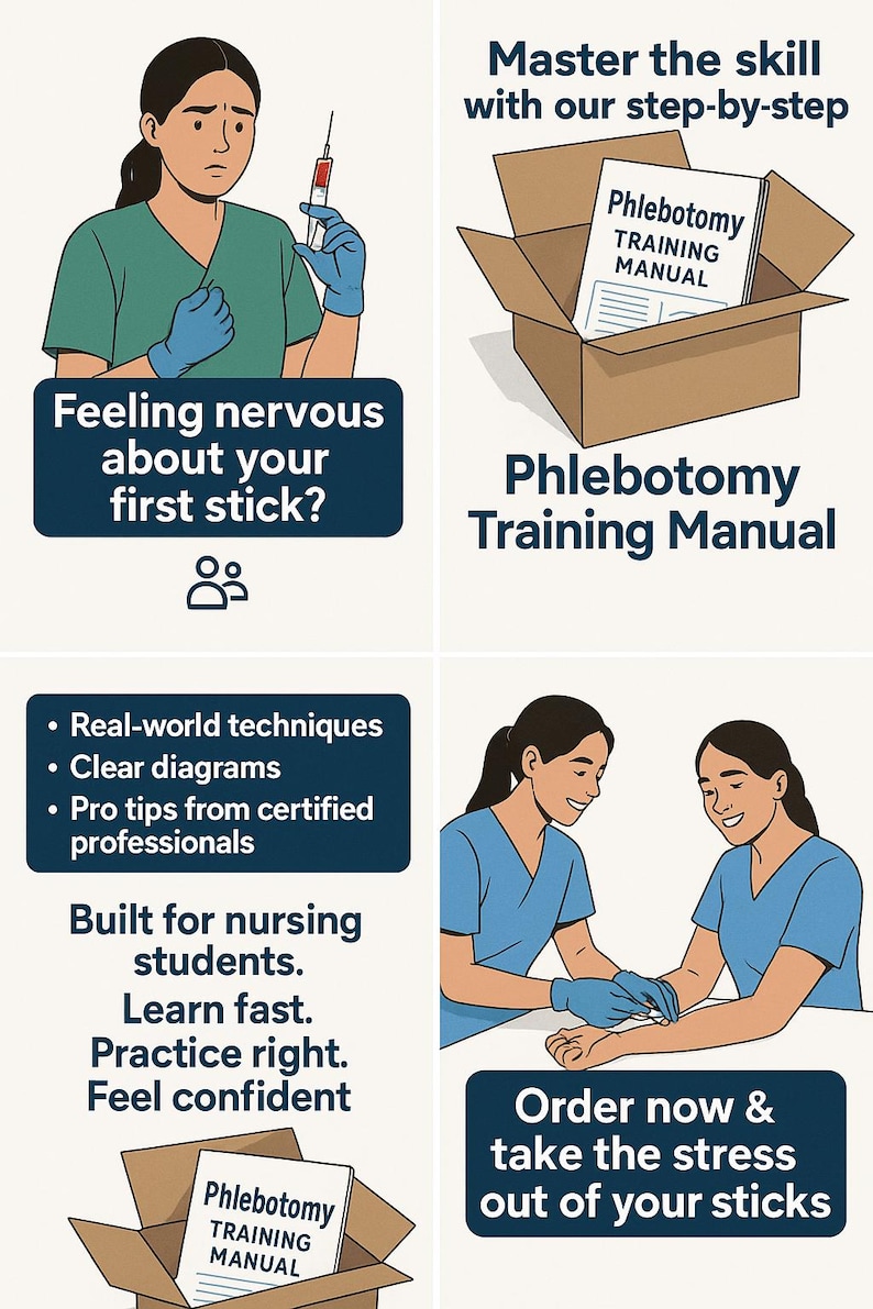 Phlebotomy Skills Training Manual - Etsy