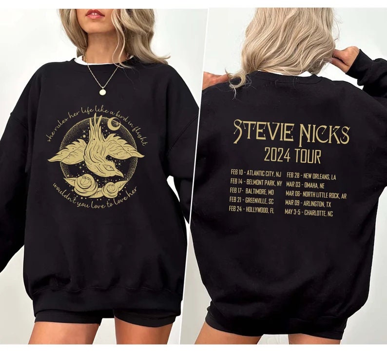 Discover Vintage Stevie Nicks 2024 Sängerin rapper Lieben Lustig zweiseitiges Pullover