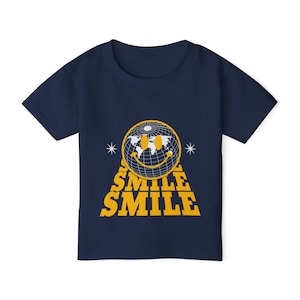 Retro Smile Kleinkind-T-Shirt, Vintage Kinder-T-Shirt, niedliches Kinder-Shirt, 70er, 80er, 90er, KidsTop, Hipster-Säuglingskleidung