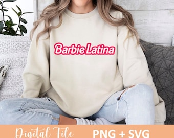 Latina SVG - Barbi SVG - Latina Barbi SVG - Barb Logo - Pink - Cricut Cut Files