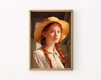 Anne of Green Gables-Anne Shirley-book gifts-poster printables-classic literary gifts-Anne of Avonlea-instant download-art printable