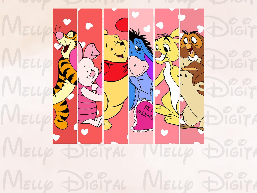 Winnie the Pooh Valentine's Day Png, Valentine's Day Png, Happy ...