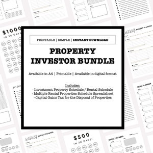 Property Investor Bundle - Rental Property Investment and Disposal Made Easy for Investors