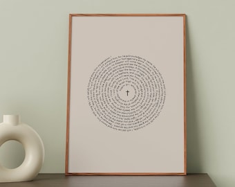 Psalm 91, christian gift, christian home decor, He is my refuge, minimalist design, Psalms, He will cover you with his feathers