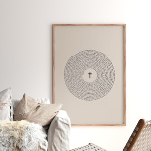 Psalm 139, digitaler Download, Psalmplakat, illustrierte Bibelverse, christliche Dekoration, anpassbare Verse