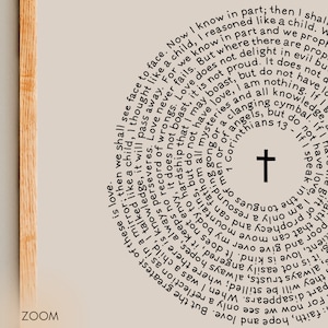 1 Corinthians 13 printable, Love Never Fails, Love is Patient, Instant Download, wedding christian gift, bible verses