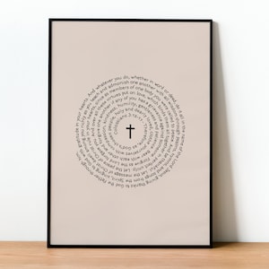 Colossians 3:12-17, minimalist design, The Lord Forgave You, Printable Wall Art, Scripture Digital Print, Christian Gifts, Colossians 3