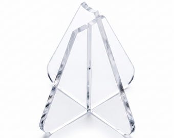 Bicycle stand | Modern, transparent stand made of shatterproof acrylic glass, easy-to-assemble plug-in system | virtually floating presentation