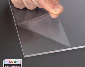 Vidrio acrílico cortado a medida -4 mm, pmma xt, transparente, inodoro, transparente, resistente a los rayos UV, laminado por ambos lados - bricolaje - varias dimensiones