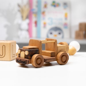 Personalized Mini Car Toy, Wooden Toddler Toys, Toy Cars For Kids / HANDMADE