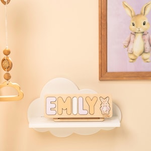 Wooden Name Puzzle for Baby – Custom Baby Gift for 1st Birthday – Montessori Wooden Toy
