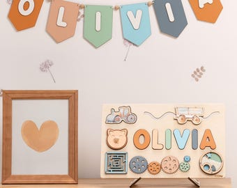 Busy Board with Name / PERSONALIZED