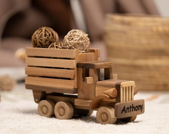 Wooden Toy Truck / HANDMADE / PERSONALIZED