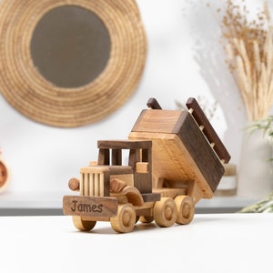 Farm Wooden Dump Truck Toy / PERSONALIZED