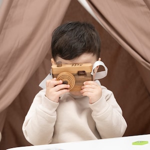 Wooden Camera Toy / PERSONALIZED