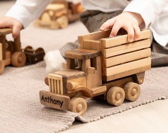 Handmade Wooden Farm Truck: Personalized Heirloom Toy