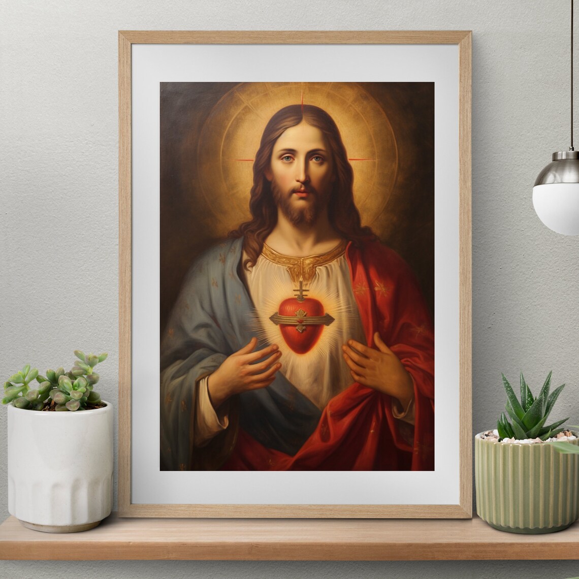 Christian Wall Art, Jesus Wall Art, Farmhouse Wall Decor, Jesus