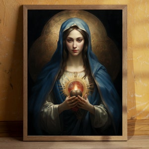 Archivo digital del Inmaculado Corazón de la Virgen María, Arte de la Virgen María, Arte de estilo renacentista, Arte católico tradicional, María Madre de Dios