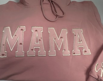 Mama besticktes Baby Outfit Andenken Applikation Sweatshirt