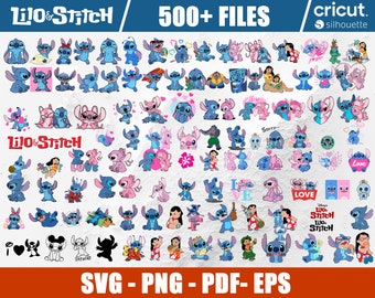 Lilo und Stitch SVG, Geburtstag Stitch, Lilo svg Vektor-Designs, Clipart, Lilo svg, Stitch svg, Stitch png, Cricut, Instant Download