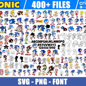The Hedgehog Svg, sonic Svg, Sonic Head Svg, sonic png, Layered SVG, svg files for cricut, game svg, cartoon SVG Bundle, Instant download