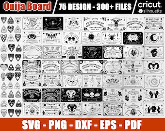 70+ Ouija Board Svg, Spirit Board Svg Cut Files, quiji svg, Ouija Board Png, Instant Download, Dxf, Eps, Vector, Circuit & Silhouette