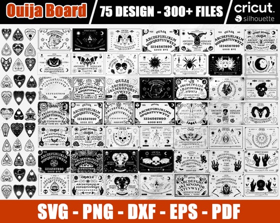 70+ Ouija Board Svg, Spirit Board Svg Cut Files, quiji svg, Ouija Board Png, Instant Download, Dxf, Eps, Vector, Circuit & Silhouette