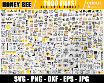 Honey Bee Svg Ultimate Bundle, Bumble Bee Svg, Bee Clipart, Beehive Svg, Layered Files, Honeycomb Svg, Svg For Cricut, Instant Download
