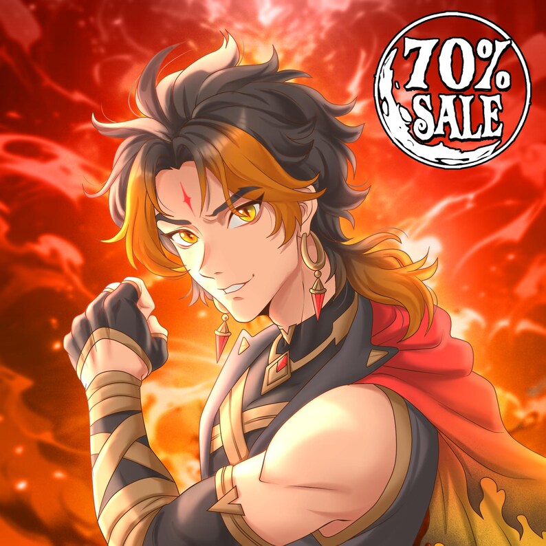 Anime Character Commission Custom Anime Manga Character Original Anime