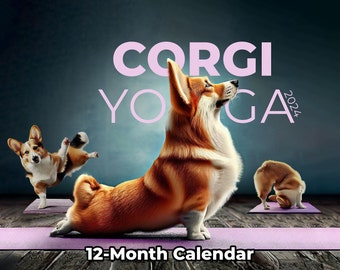 Corgi Yoga Calendar (2024)