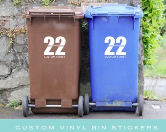 Custom Wheelie Bin Stickers Decals