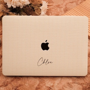 Geweven veganistisch lederen MacBook-hoes voor Macbook Air 15 13 M2 Air 13 A2681, A2337, geheel nieuwe MacBook Pro 16"15" beschermende laptophoes 2024