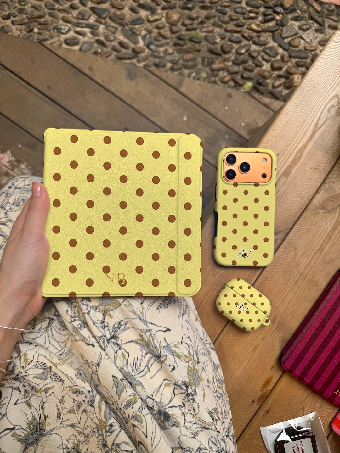 Polka Dot Personalized Kobo Case Customizable Kindle Case Detachable ...