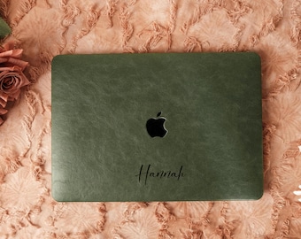 Vegan Leather Macbook Case for Macbook Air 15 13 M2 Air 13 A2681, A2337, All New Macbook Pro 16" 15" Protective Laptop Cover 2024