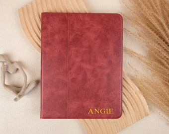 Vintage leather ipad case for Air 5 4 3 Case, Mini 5/6, iPad 8/9/10th, iPad Pro 2022, 2021 case, Pro 11 12.9 Case,with Pencil Holder