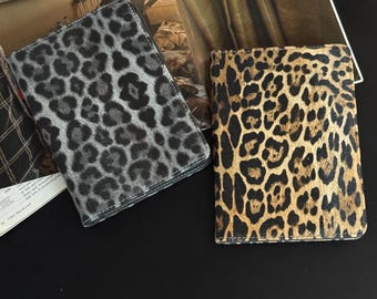 Handmade Leather kindle back to school Leopard Print Leather Kindle Case Custom Name Kindle 7" 2024 case paperwhite Customized Gift for her