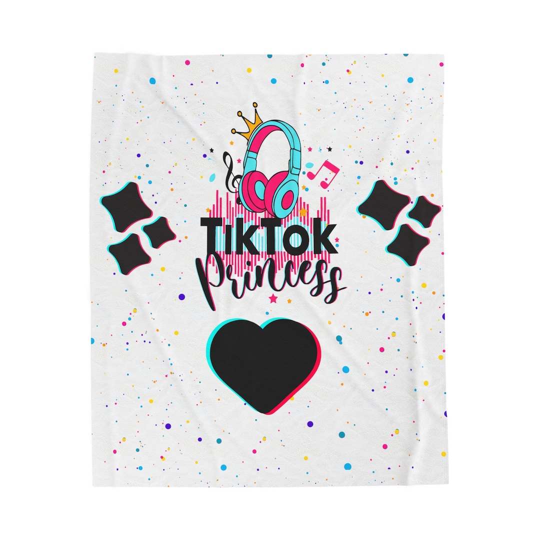 Tiktok Watching Blanket, Tiktok Keepsake Gift, Sleepover Blanket