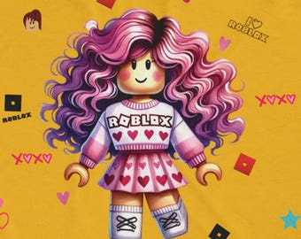 Roblox, Valentine's day kid gifts, gifts for GIRLS, Gamer gift, Sensory blanket,  gifts for kids, Roblox Super soft blanket