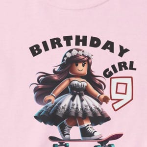 Camiseta de Roblox de cumpleaños para niños, camiseta de cumpleaños para niños, camiseta de cumpleañera, ENVÍO GRATIS
