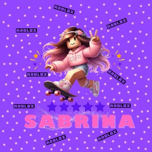 Roblox, Roblox birthday gift, Roblox bedding, gift for girls, Personalized Roblox Gaming Custom Blanket
