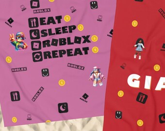 Roblox birthday, Kids birthday gift, Boy birthday gift, Custom birthday gift, Roblox All-Over-Print Personalized Beach Towel